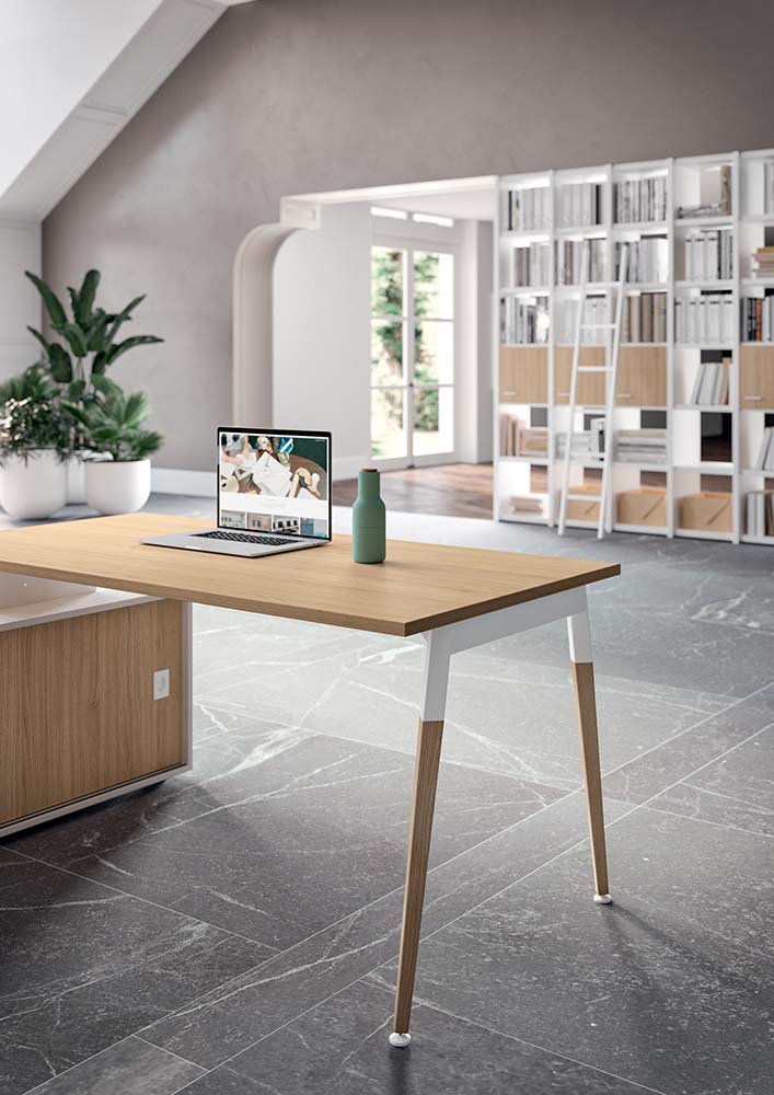 Contemporary office desk X10 - Quadrifoglio